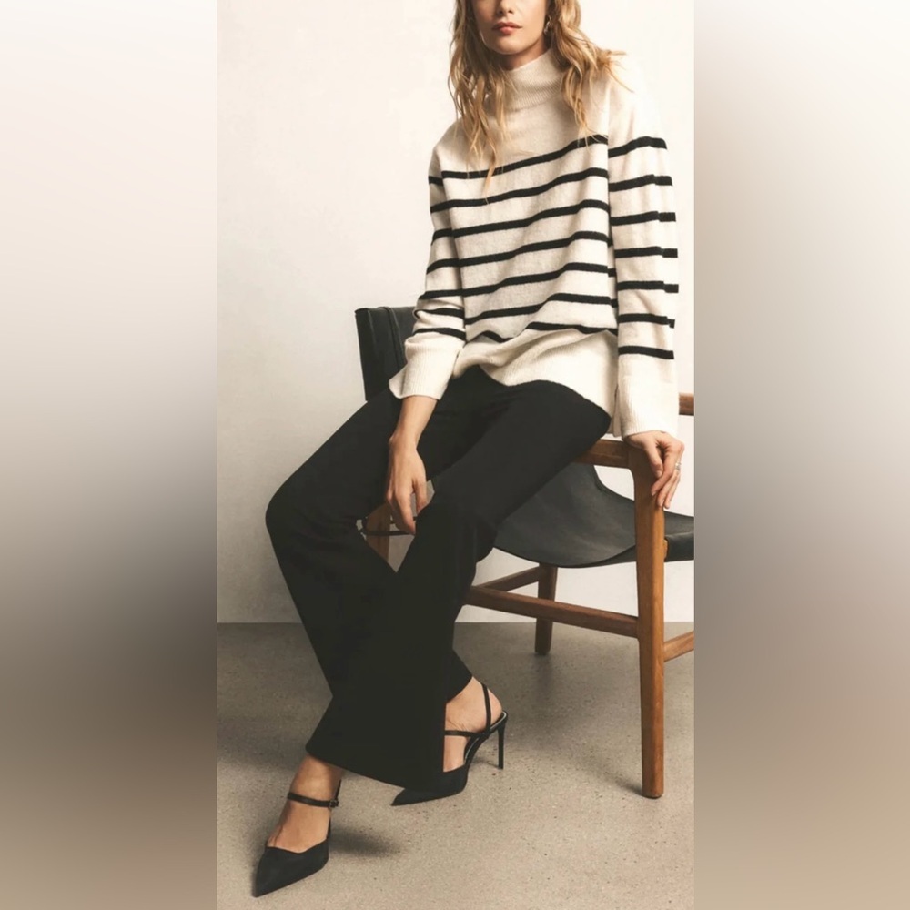 NWT Z Supply Fin Stripe Turtleneck Sweater- Size S